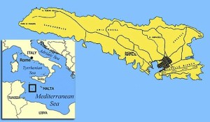 Location of Lampedusa