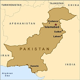 map of pakistan