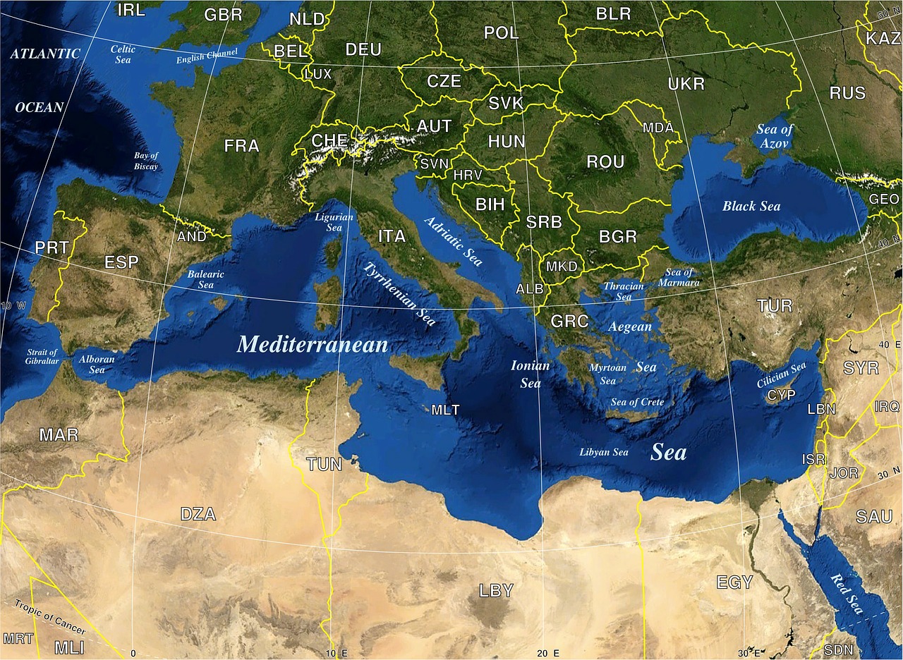 mediterranean map