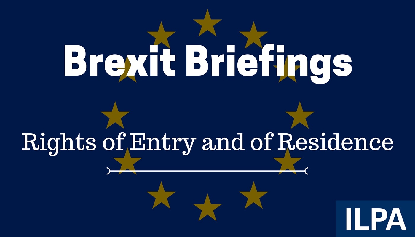 Brexit briefing: rights of entry and residence