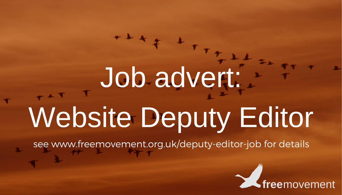 Job advert: Deputy Editor for Free Movement website