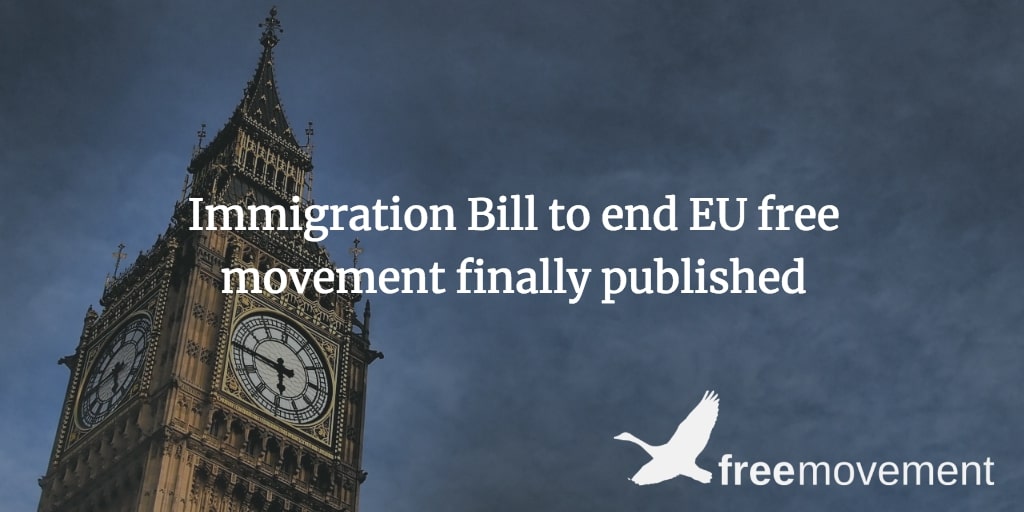 Immigration Bill to end EU free movement finally published