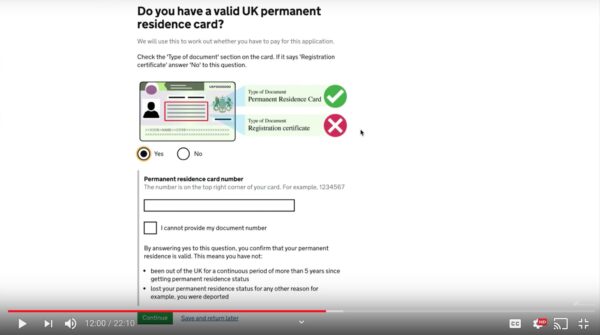 EU settled status application scheme video walk-through | Free Movement