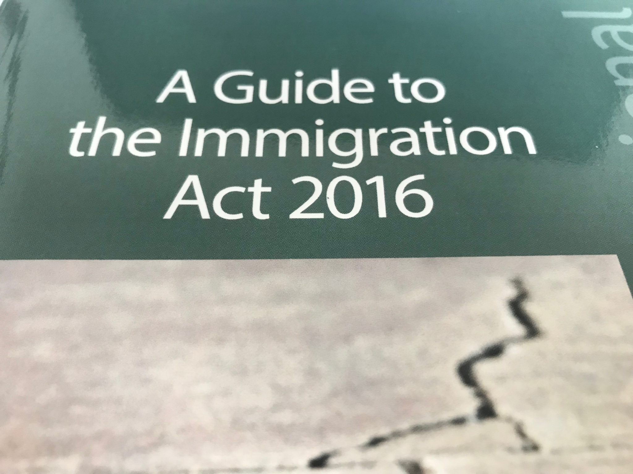 Book review: A Guide to the Immigration Act 2016 by Alison Harvey and Zoe Harper