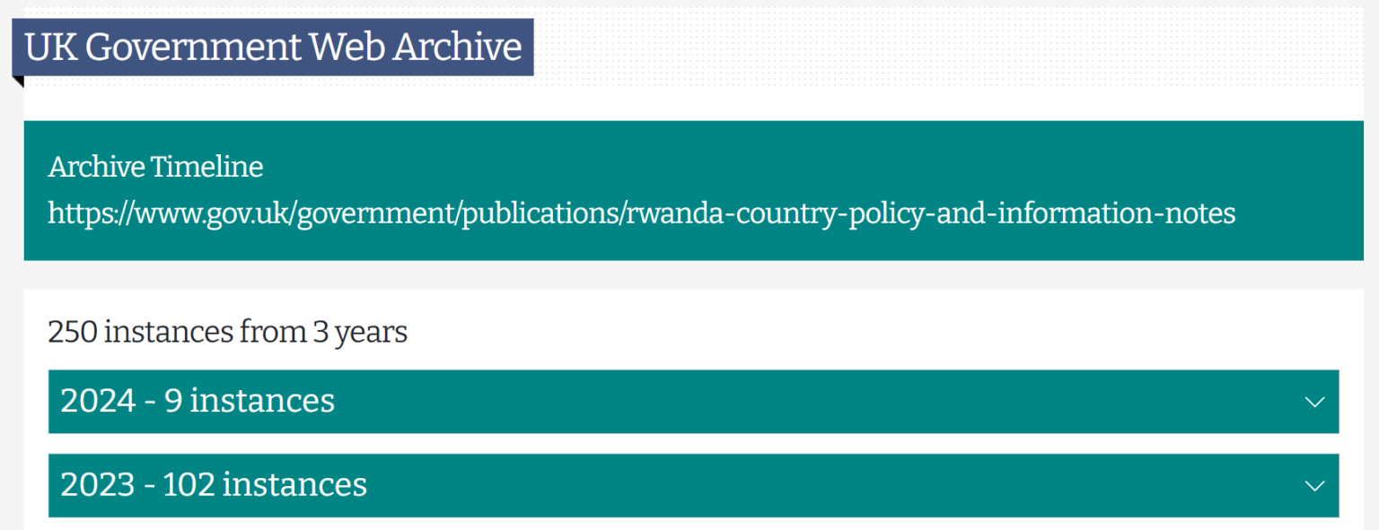 How to access old versions of Home Office guidance and identify any